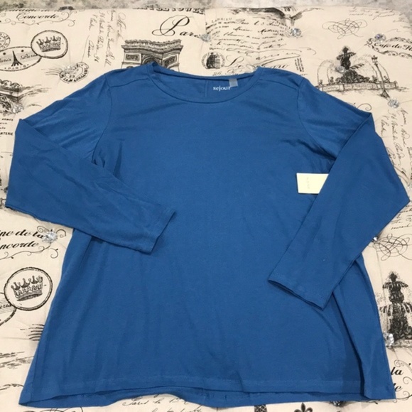 SEJOUR Long Sleeve Tee(PLUS SIZE) - Picture 5 of 5